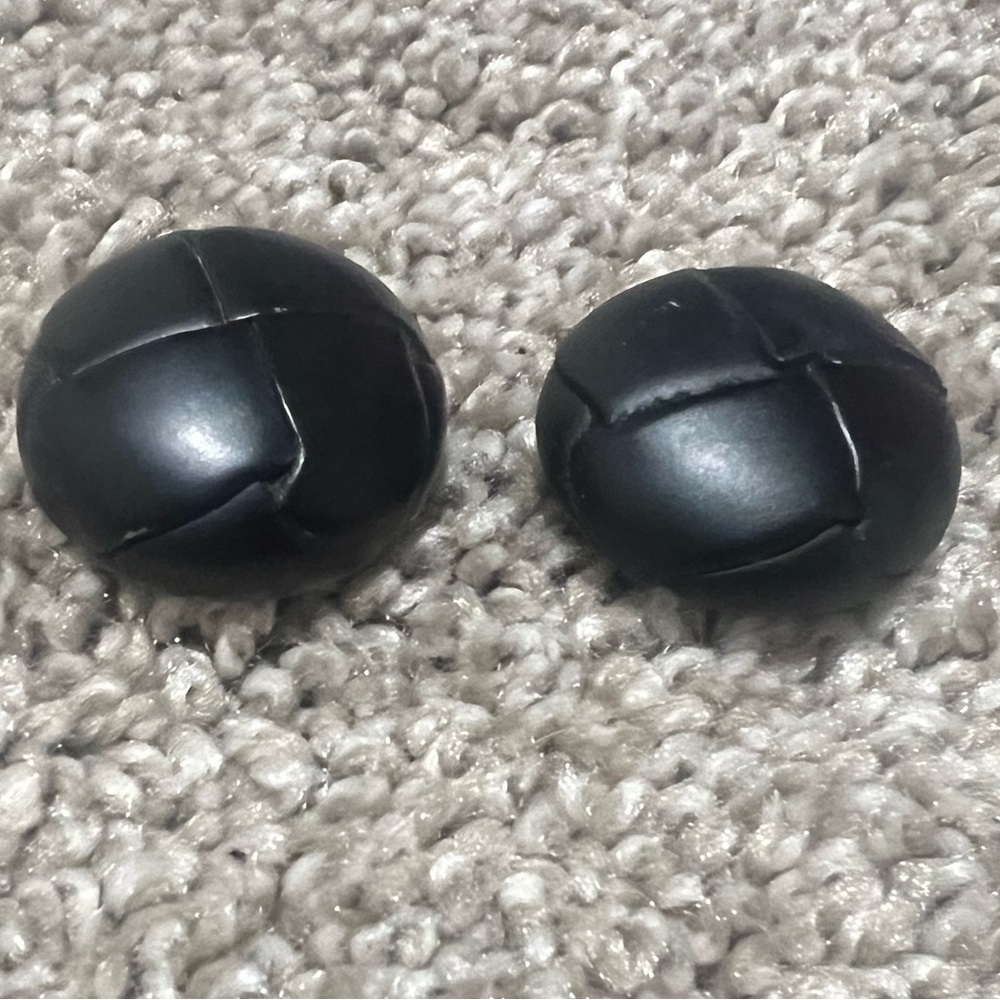 Black Babaton Aritzia Spare Trench Coat Button Set of 2